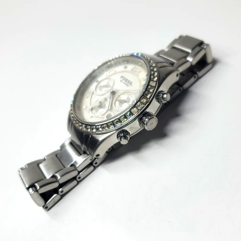 Fossil Watch CH2542 Silver Steel Wristband Multifunction Mop 10 ATM